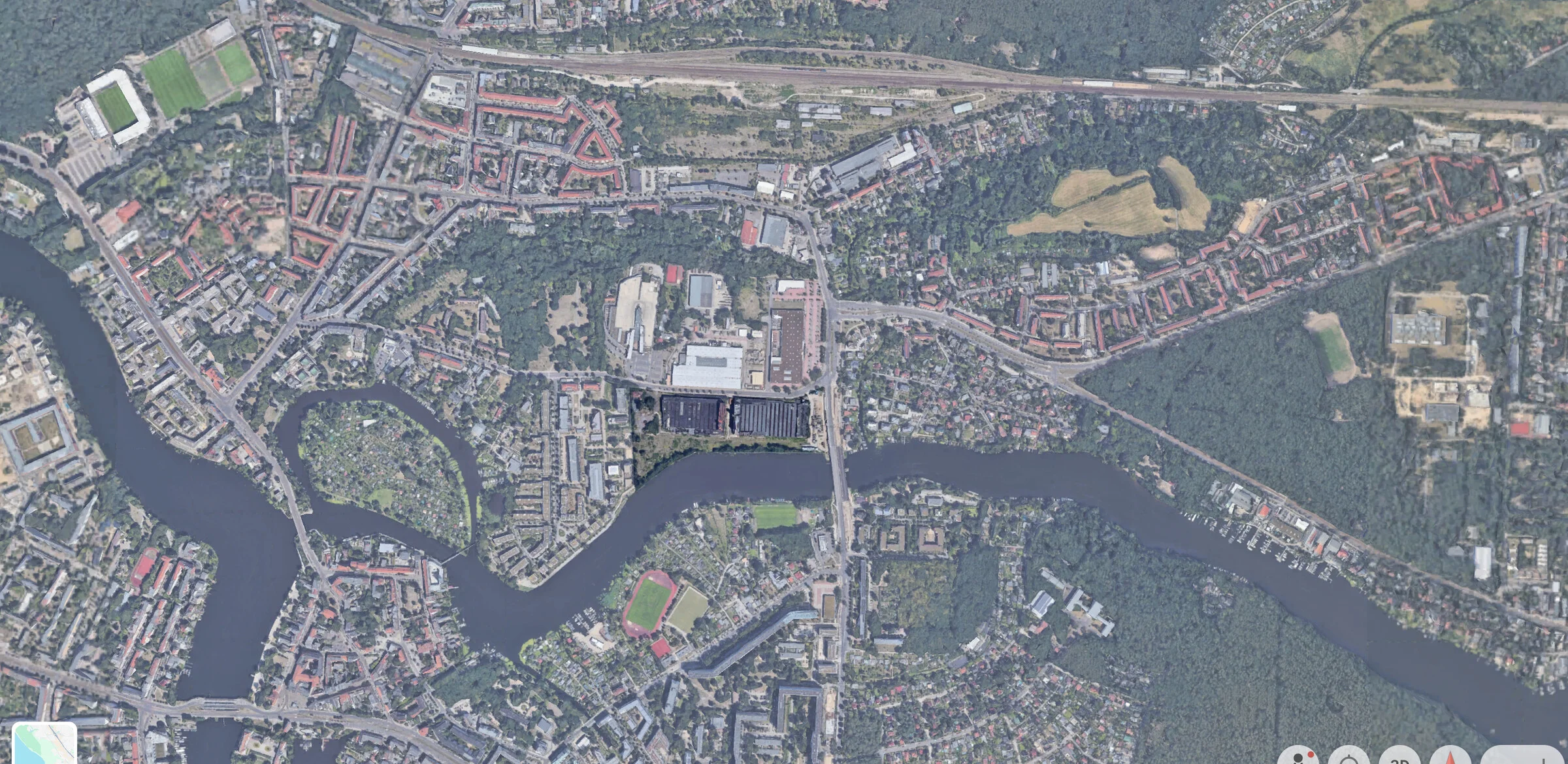 Das Areal am Nordufer der Müggelspree